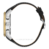 BEVERLY HILLS POLO CLUB BP3723X.331 Black Dial White Leather Strap